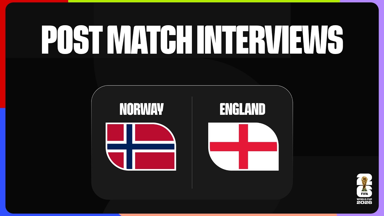 Post-Match Player Interviews | Norway 1-2 England background