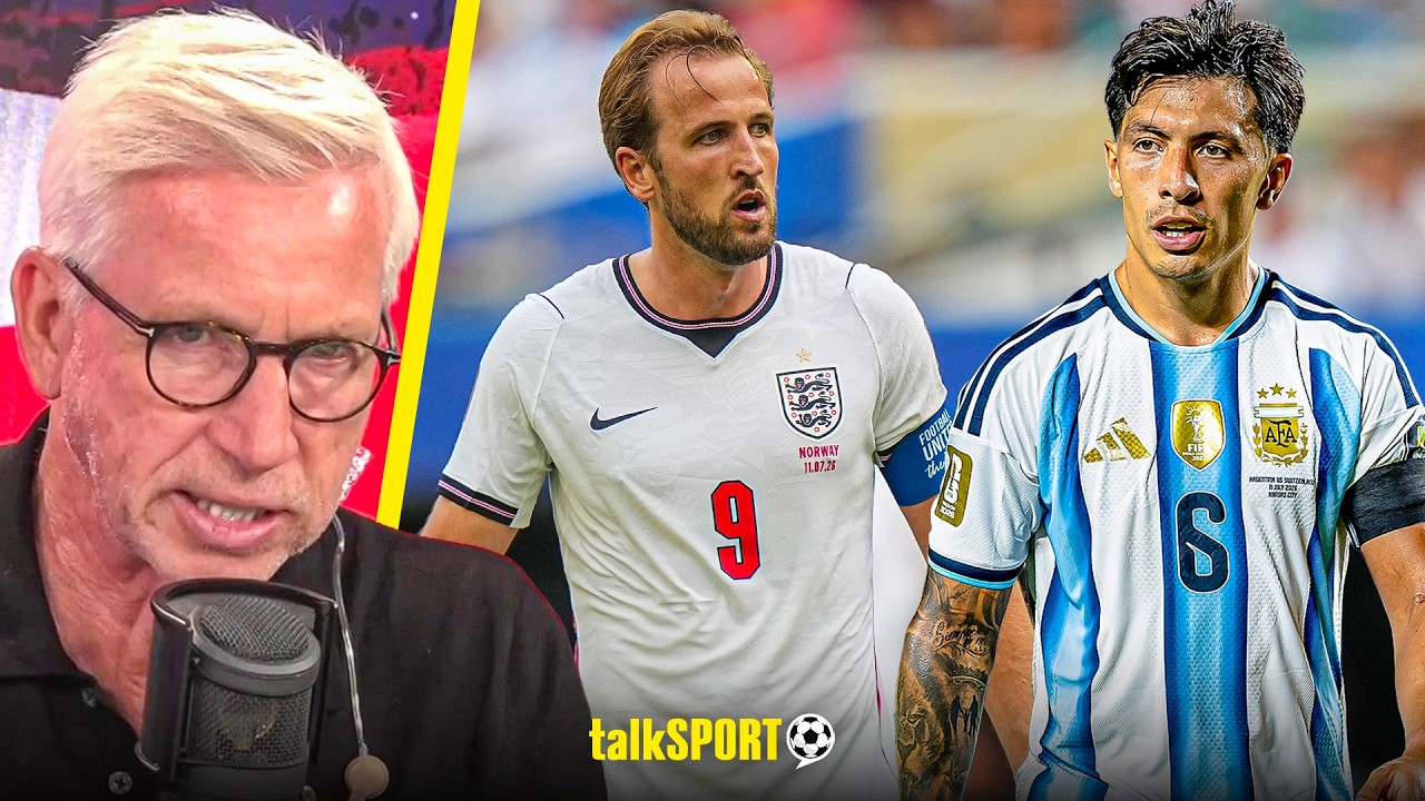 "CAN GET AT THEM" Alan Pardew suggests GAMEPLAN for England in World Cup SEMI FINAL with Argentina background