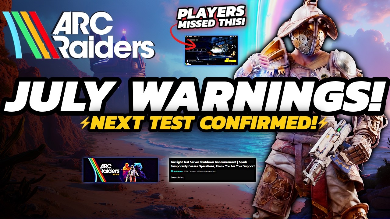 ARC Raiders - 3 Things You NEED to Know Before July 21 + What's NEXT! background