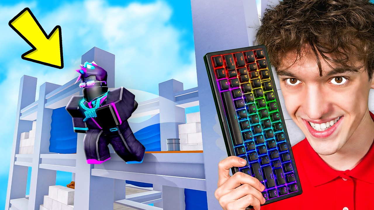I Pranked MiniBloxia with a WIRELESS KEYBOARD in Roblox Rivals! background