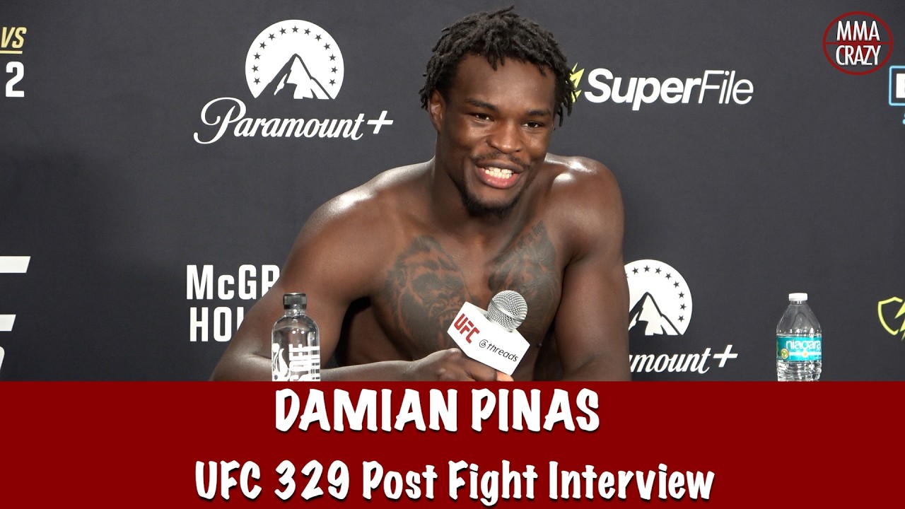 Damian Pinas on Baisangur Susurkaev being next “I’ll KO him” after UFC 329 win backdrop