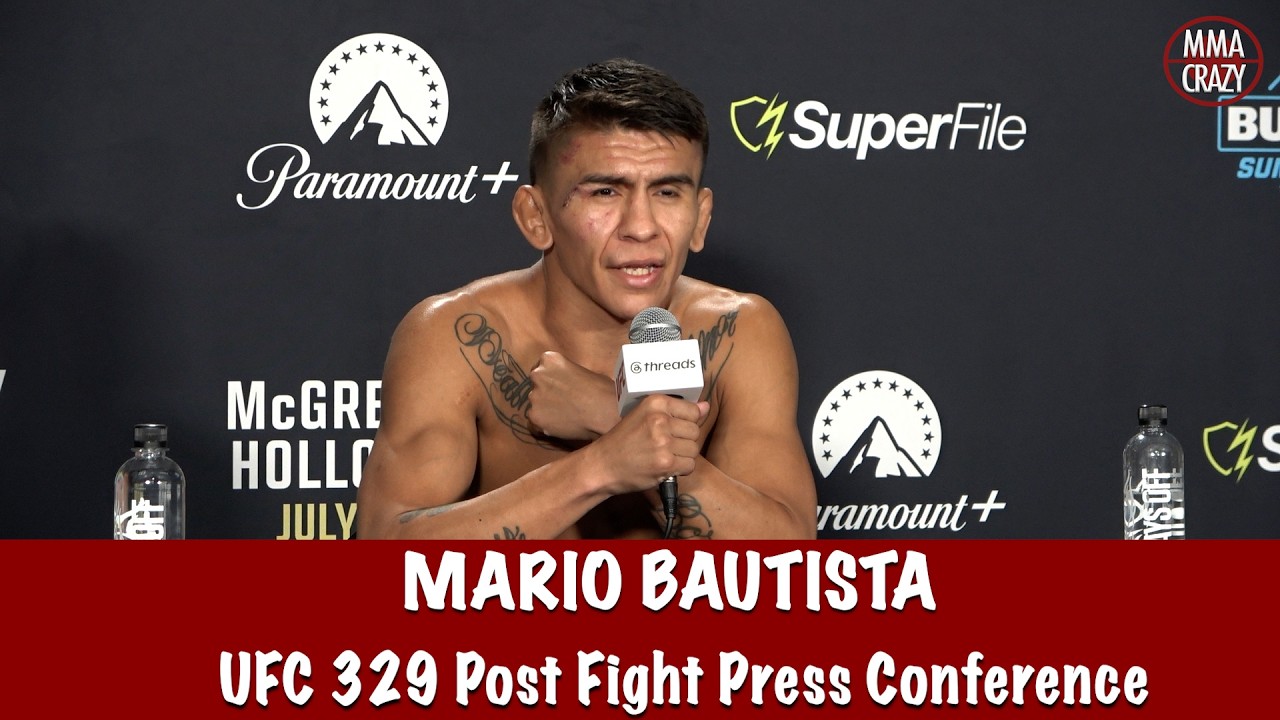 Mario Bautista has eyes on the title after win Cory Sandhagen at UFC 329 background