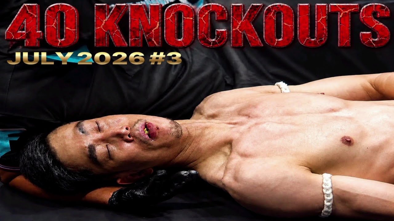 MMA & Muay Thai BRUTAL 40 Knockouts | JULY 2026 #3 💀 background