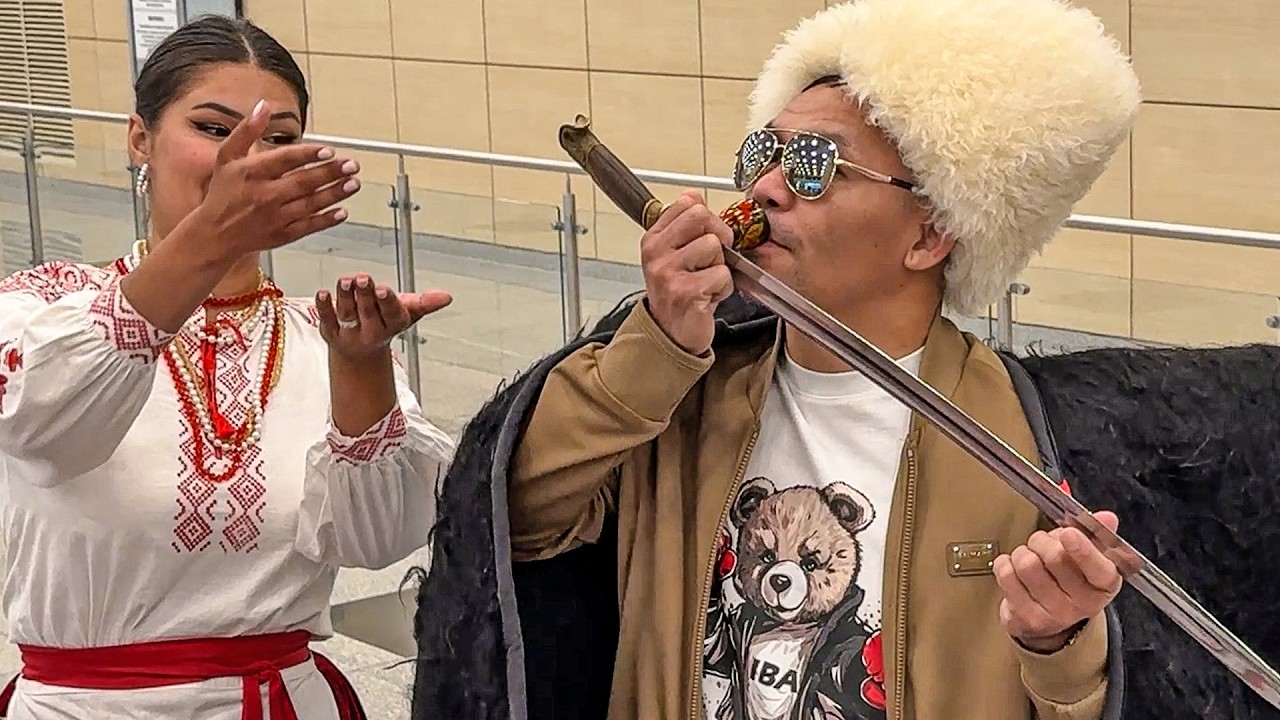 Manny Pacquiao Receives Hero’s Welcome In Russia • Greeted w/ Vodka, Dance & Russian Tradition! background