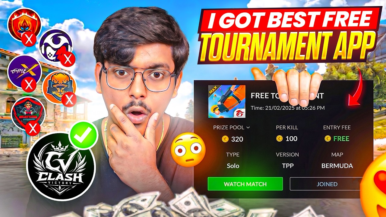 BEST TOURNAMENT APP FOR FREE FIREЁЯШН 100% TRUSTEDЁЯТптЬФя╕П || FREE FIRE BEST TOURNAMENT APP 2026 background