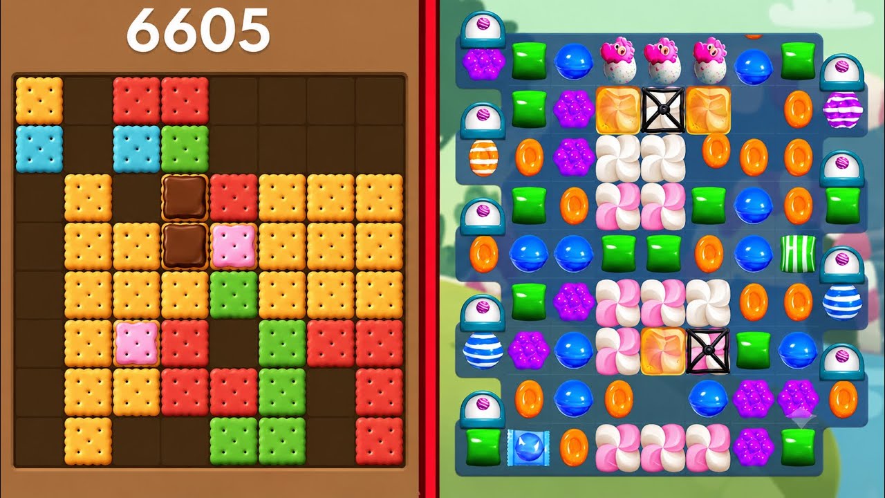 Block Blast Puzzle ๐งฉ VS Candy Crush Saga ๐ฌ๐ญ All Levels Satisfying Gameplay ๐ฎ๐ฅ background