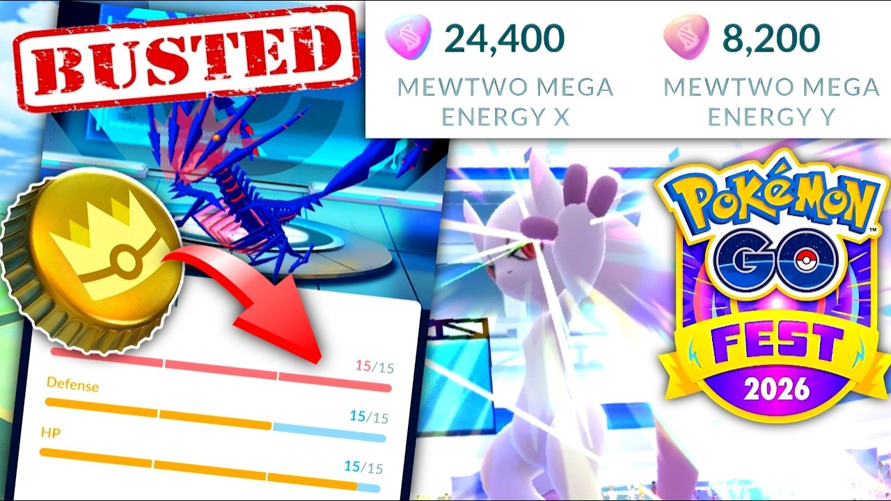 *GO FEST DAY ONE MEGA MEWTWO RESULTS HORRIBLY BROKEN RAIDS & USING GOLDEN CAP* Pokemon GO news background