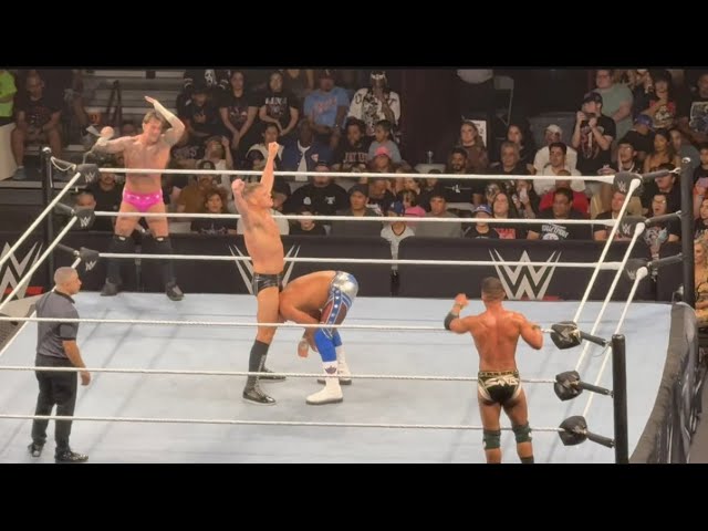 Cody Rhodes, CM Punk vs Gunther & Ricky Starks FULL MATCH - WWE Live 7/12/2026 background
