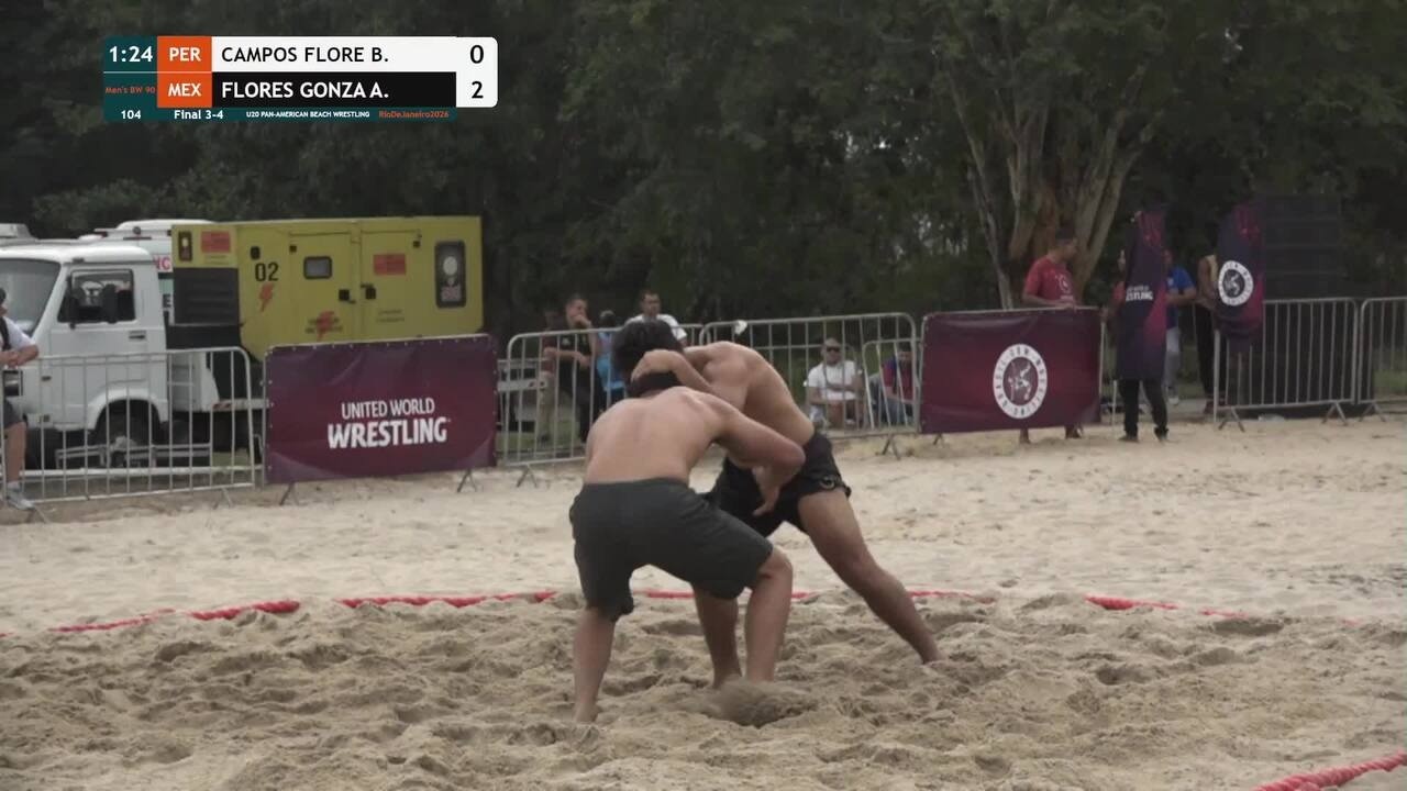 Bryan Smith Valentino CAMPOS FLORES (PER) vs. Angel Israel FLORES GONZALEZ (MEX) • Final 3-4 • Men's background