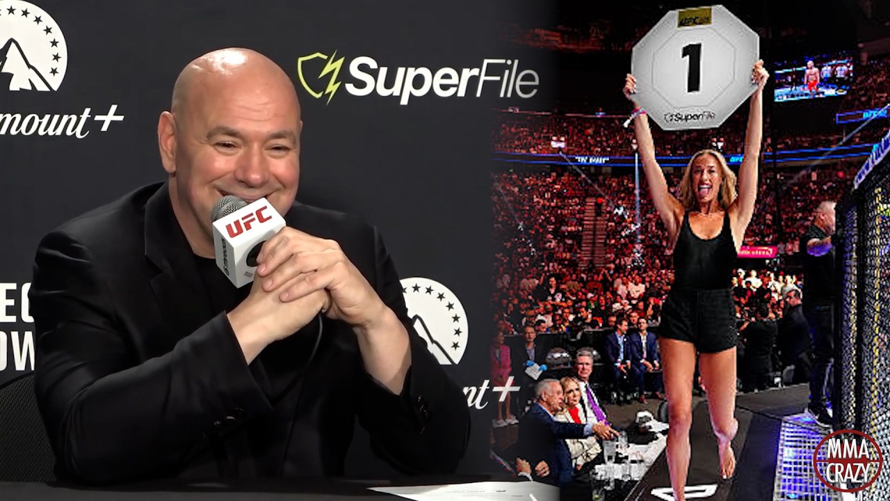 Dana White reveals how Sophie Cunningham became a special guest ring girl at UFC 329 background