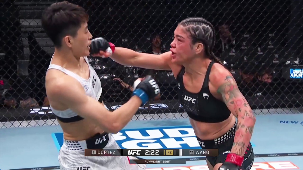 Tracy Cortez vs Wang Cong FULL FIGHT HIGHLIGHTS | UFC 329 background