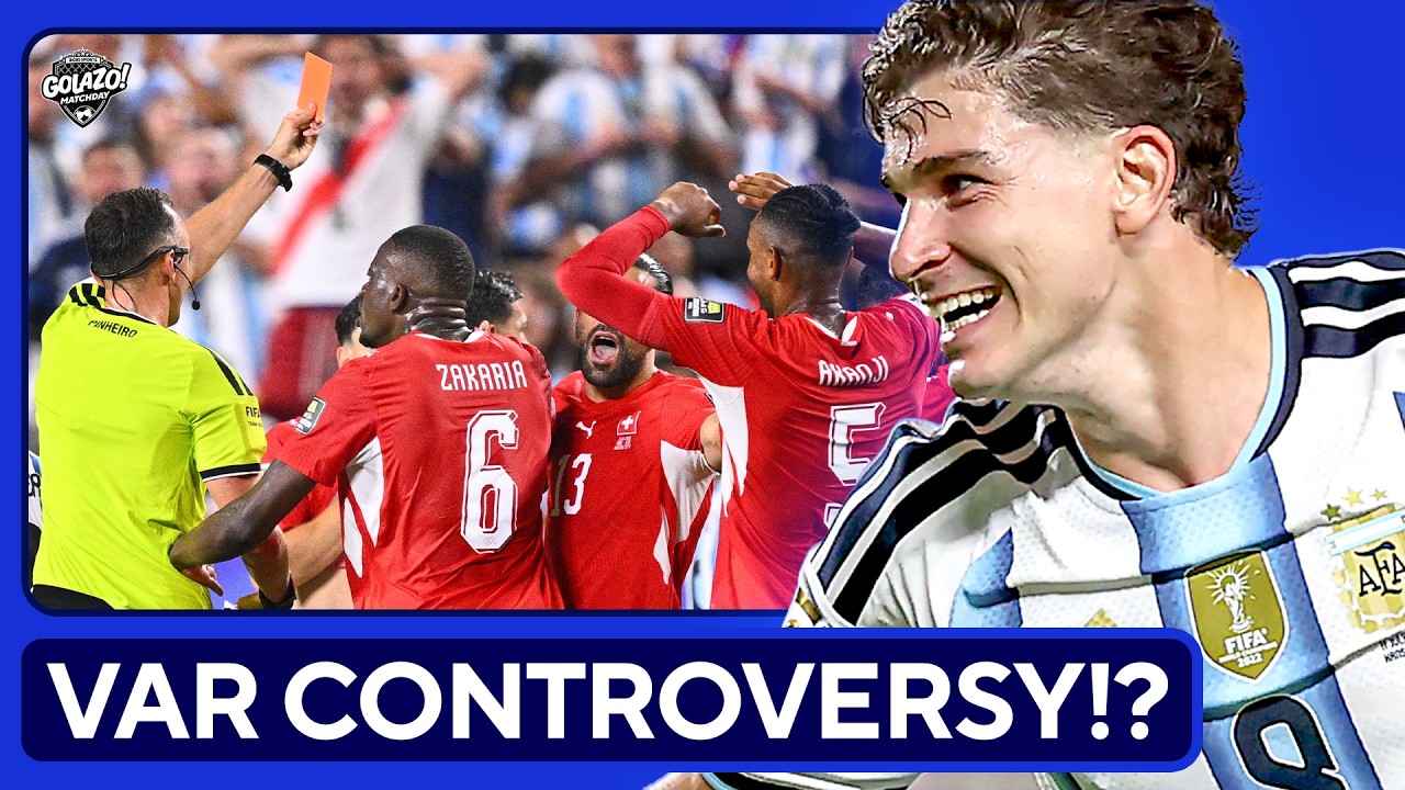 Argentina SURVIVE World Cup Quarterfinal vs. Switzerland | VAR to the rescue? background