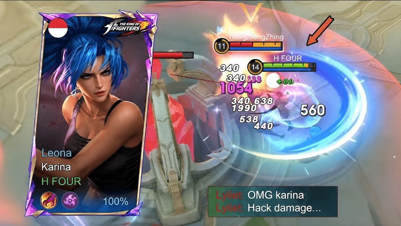 Karina 24 +kill and Maniac Insane burst Damage background