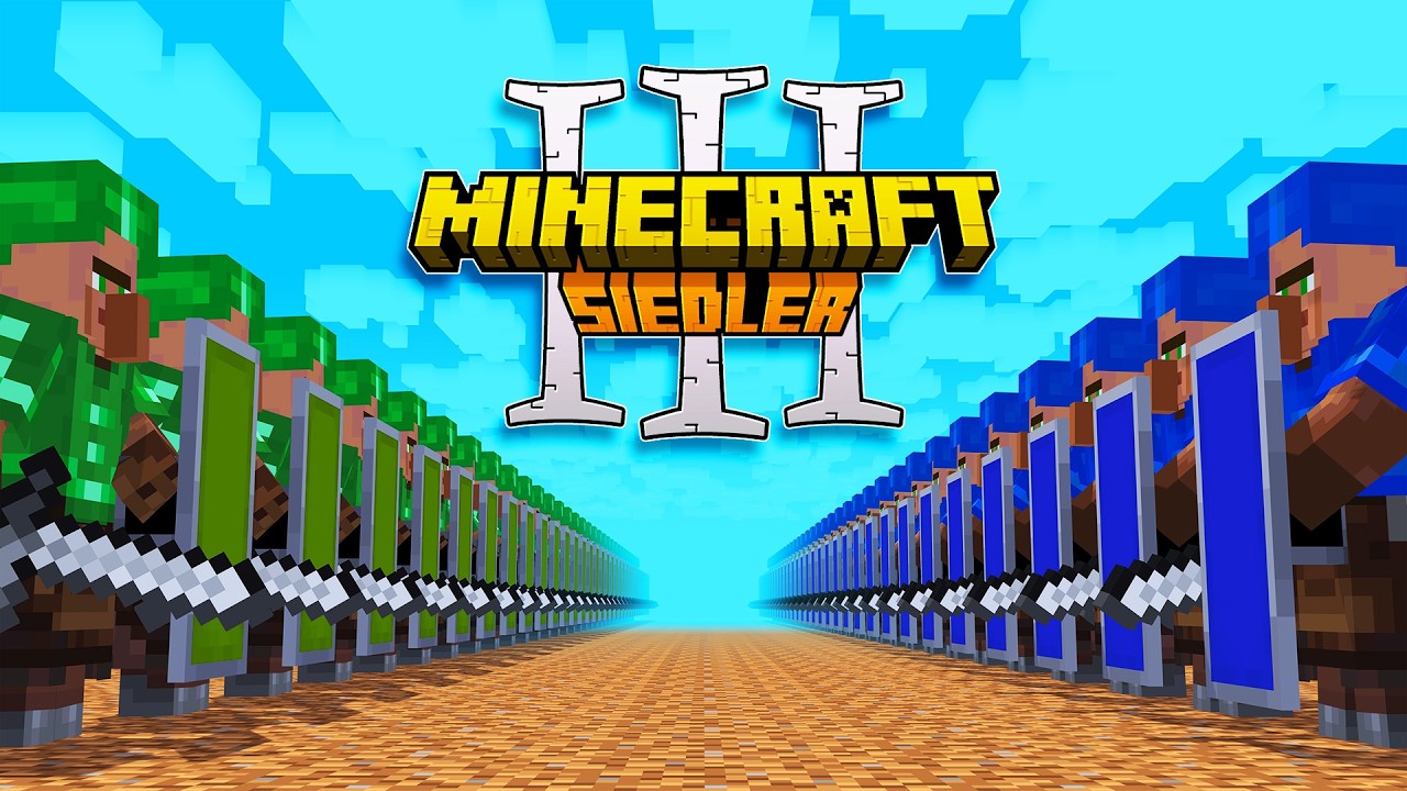 Die letzte Schlacht – Minecraft Siedler 3 background