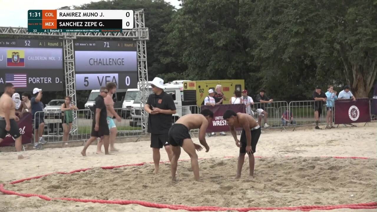 Jhon Deiby RAMIREZ MUNOZ (COL) vs. Gabriel Alejandro SANCHEZ ZEPEDA (MEX) • A | Round 3 • Men's BW 7 background