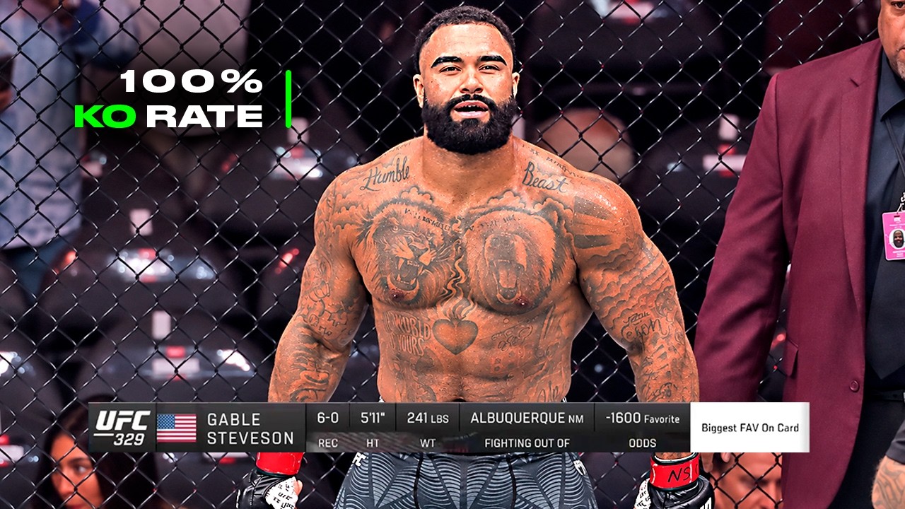 Mike Tyson of Wrestling is in the UFC! Olympic Champion Smashes Through Everyone - Gable Steveson background