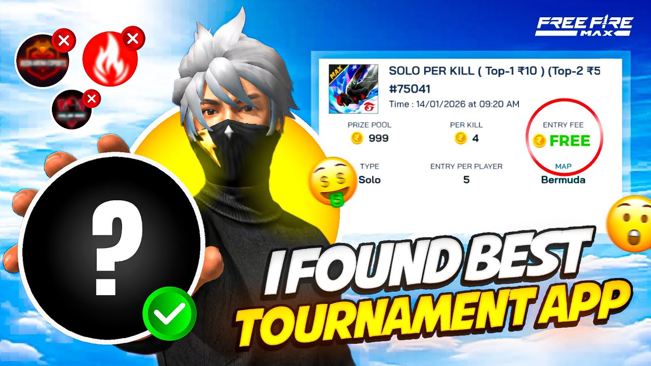 I Found Best Tournament App ☠️| Solo Tournament Gameplay 🔥| ShreyashXFF background