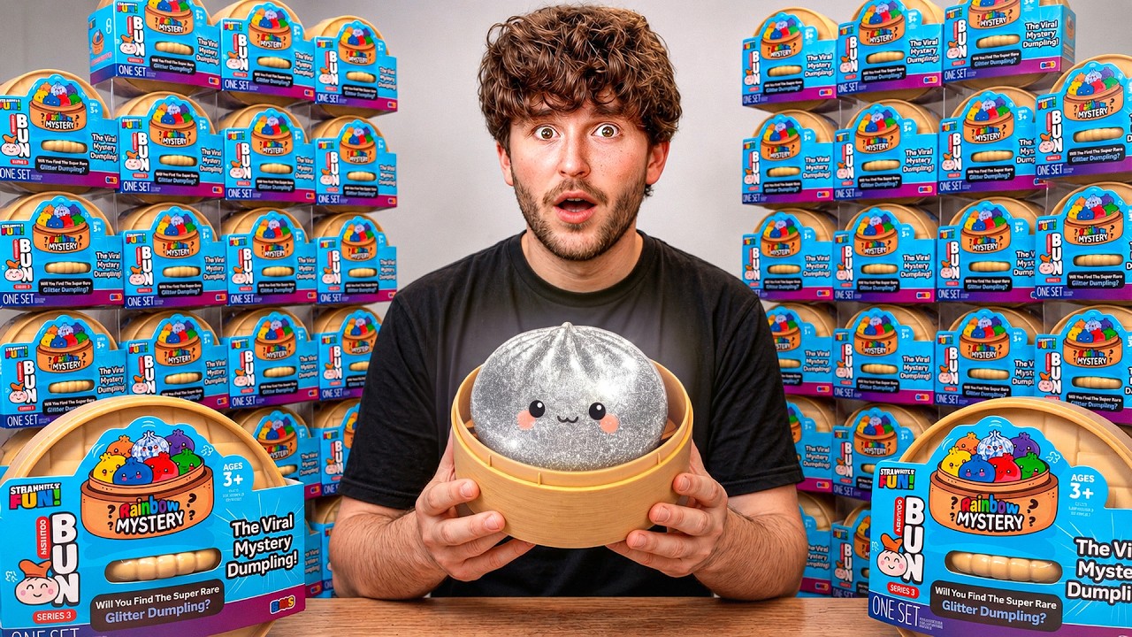I Opened 100 VIRAL MYSTERY DUMPLINGS! background
