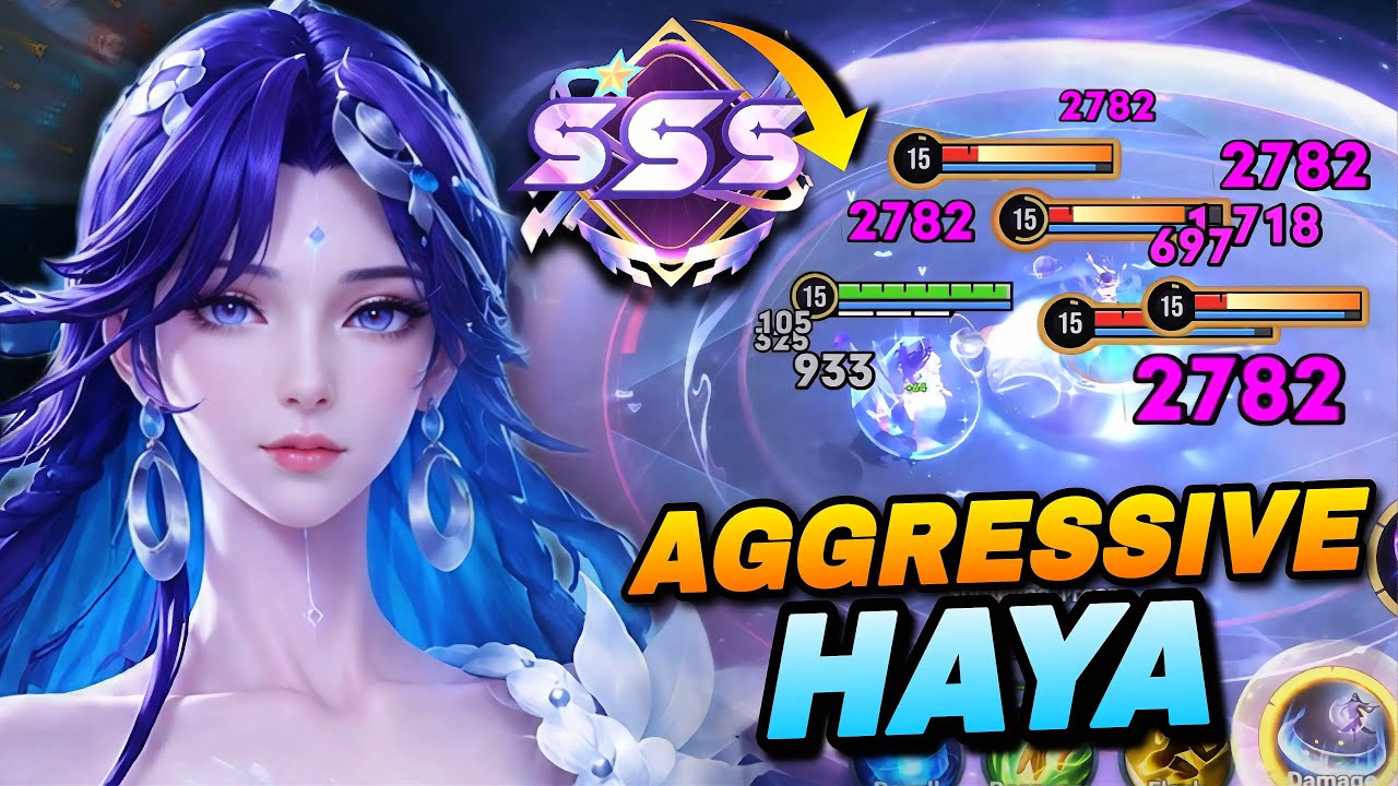 TOP 1 HAYA AGGRESSIVE MID LANE GAMEPLAY DOMINATES WITH THIS HIGH DPS BUILD! | HONOR OF KINGS background