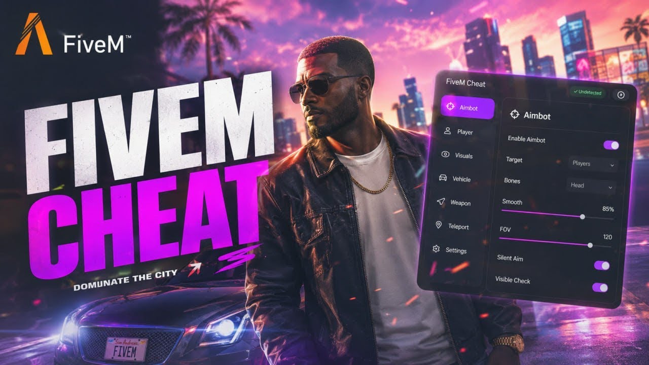 ⚡️ Best Free FiveM Cheat in 2026 | Undetected Mod Menu For FiveM (Insane!) background