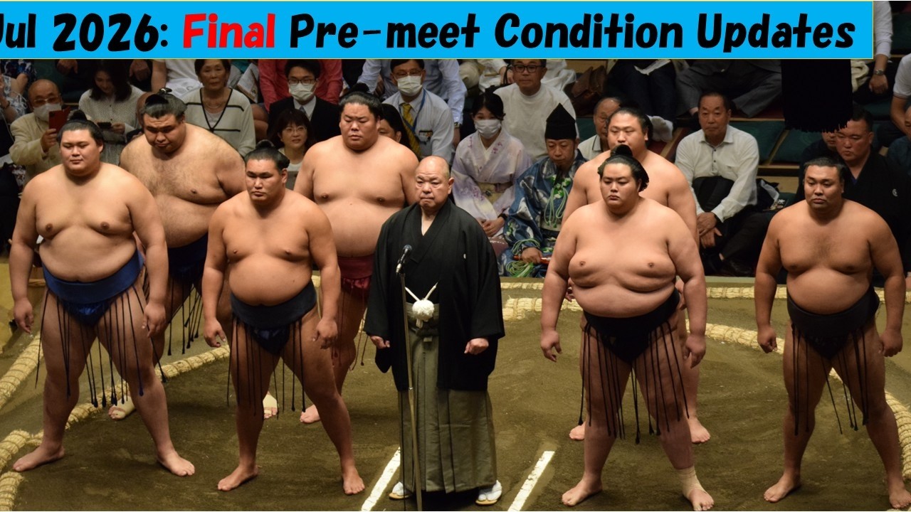 FINAL pre-July condition updates: Hoshoryu, Onosato, Kirishima, Kotozakura (Sumo News, Jul 12th) background