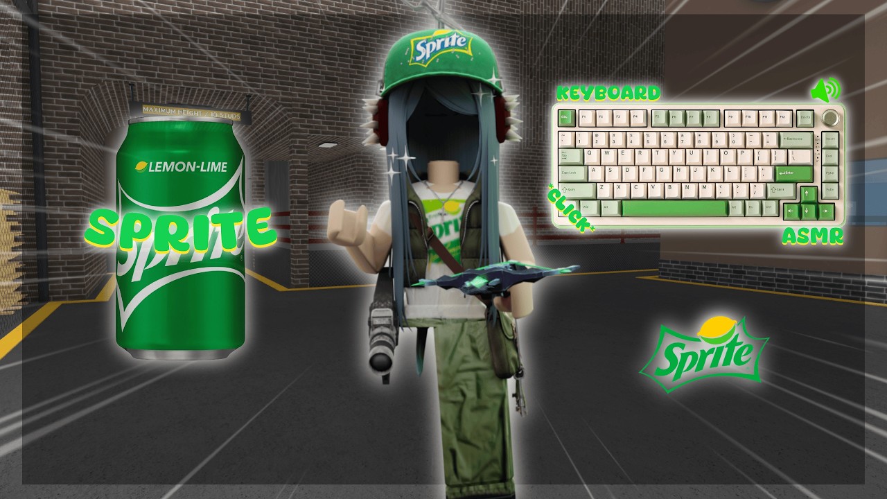 PLAYING MM2 AS SPRITE *Keyboard ASMR* background