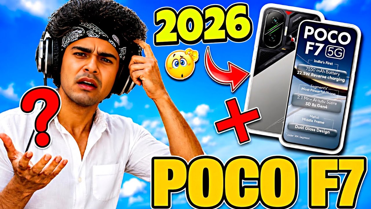 POCO F7 Review - Poco f7 Free fire test🤯 || Gaming phone in 2026..!@POCOGlobal background