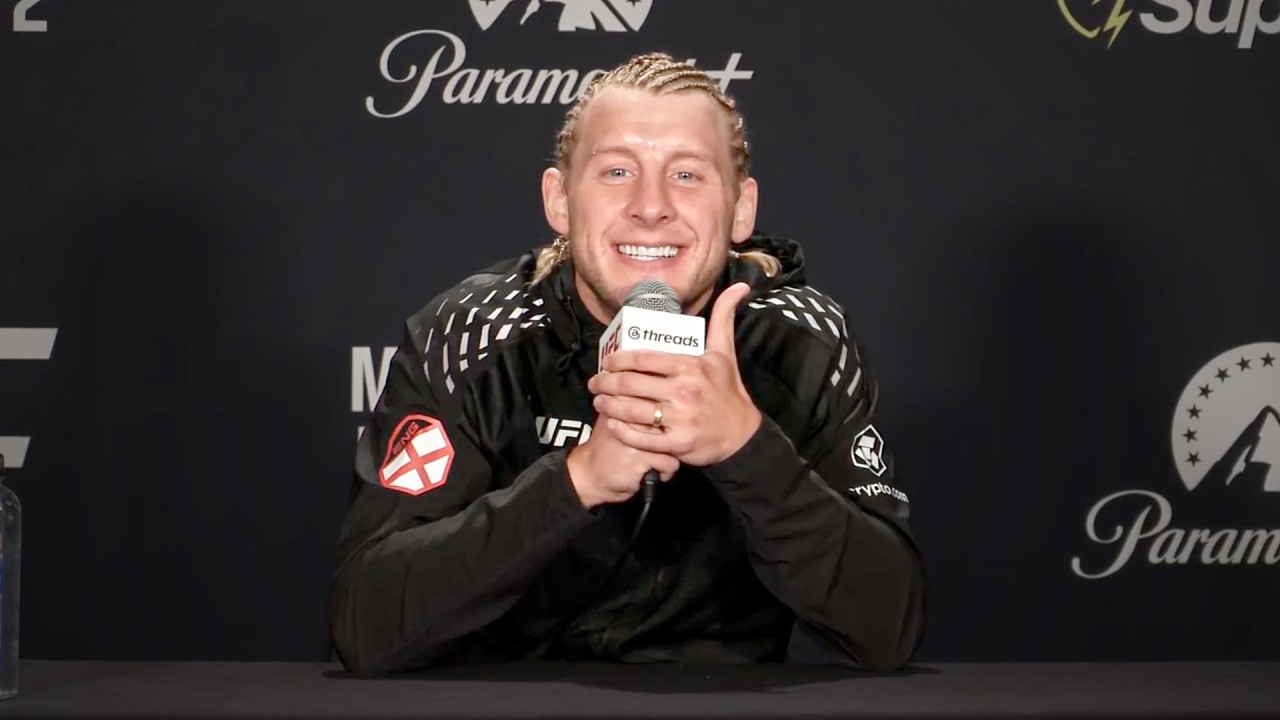Paddy Pimblett Post-Fight Press Conference | UFC 329 background