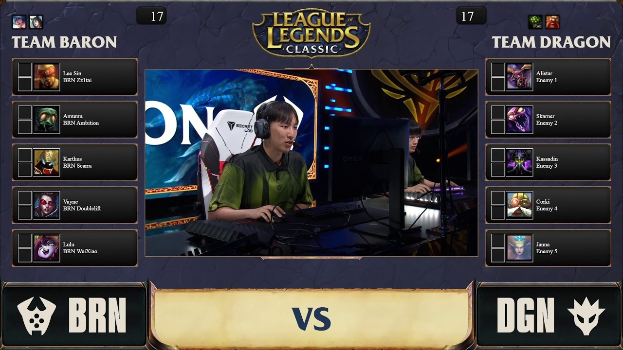 League of Legends Classic Showmatch background