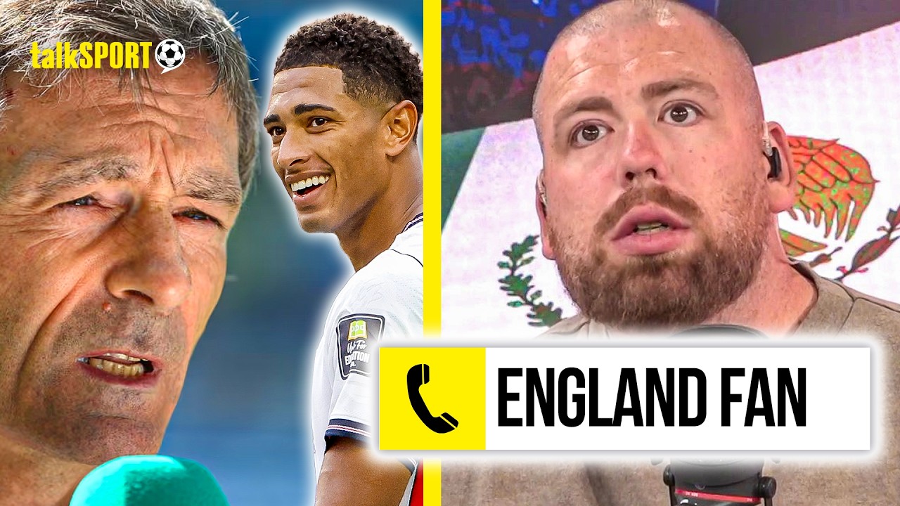 "AN ABSOLUTE DISGRACE!" Caller SLAMS Gabriel Clarke for trying to "DESTROY" Jude Bellingham! background