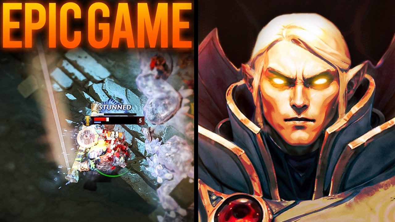 840 GPM Invoker EPIC Game vs Earth Spirit Mid | Dota 2 Invoker background