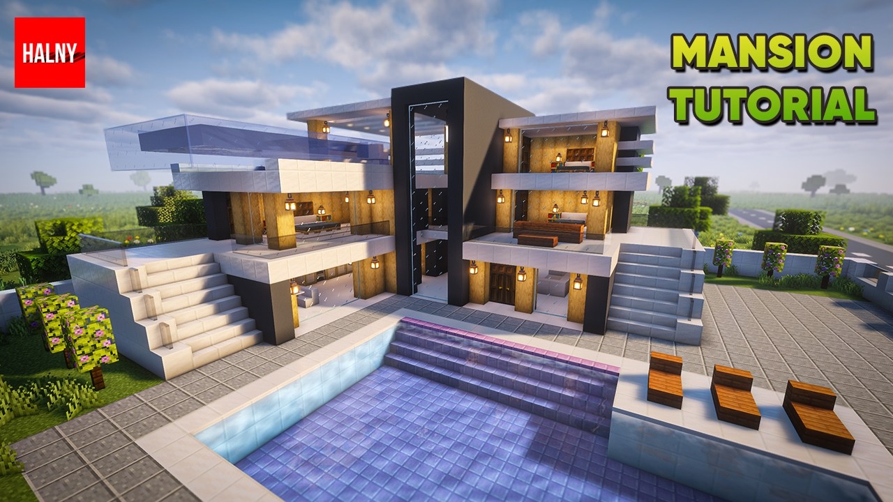 How to build a Mansion in minecraft background