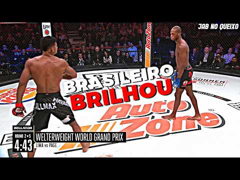 CHOCANTE! O Brasileiro que BRUTALIZOU o lutador INVICTO e ARROGANTE do MMA (Page vs Lima) background