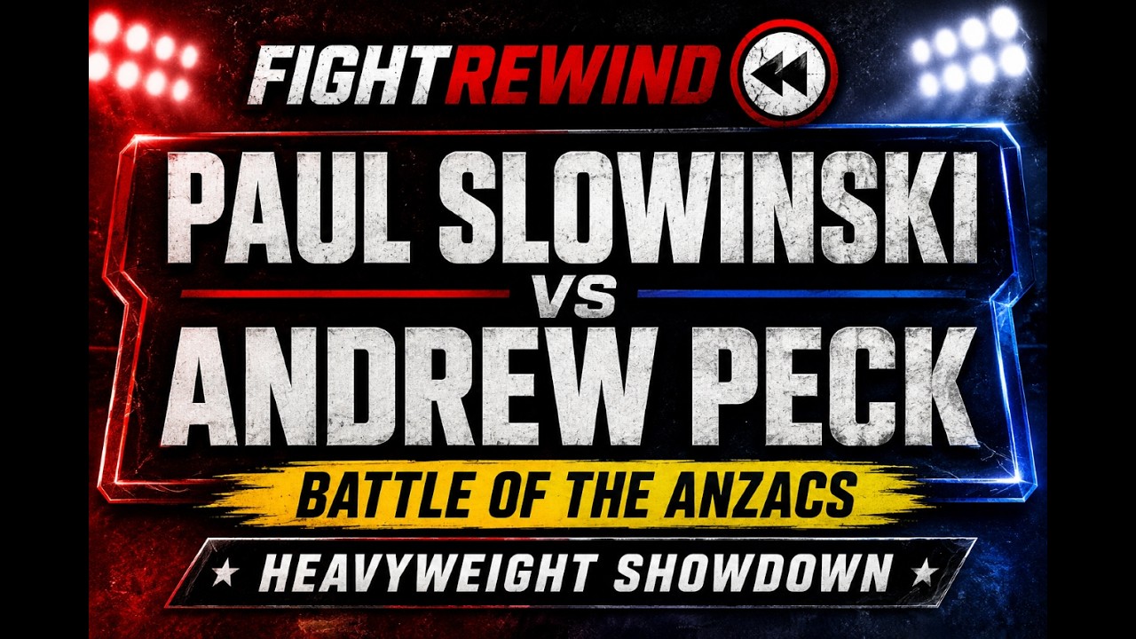 🥊 PAUL SLOWINSKI vs ANDREW PECK 🥊Battle of the Anzacs | Auckland, New Zealand background