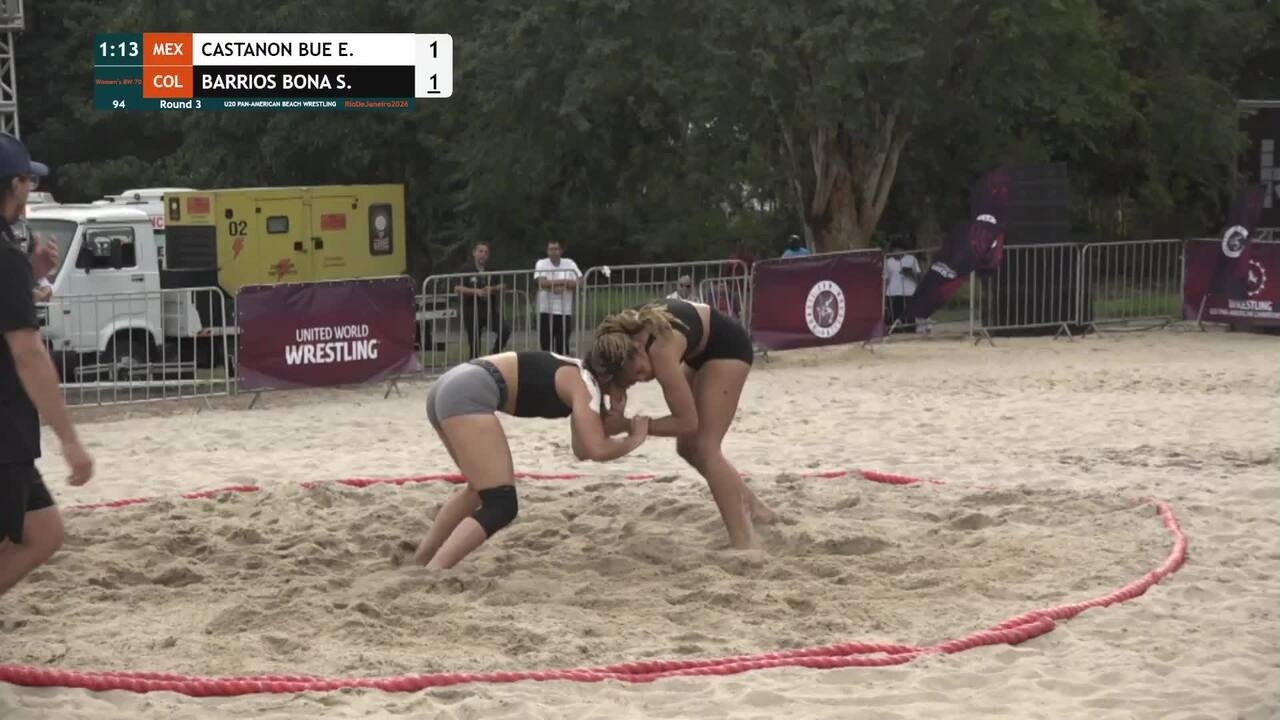 Elide CASTANON BUENDIA (MEX) vs. Shantallee Victoria BARRIOS BONALDE (COL) • Round 3 • Women's BW 70 background