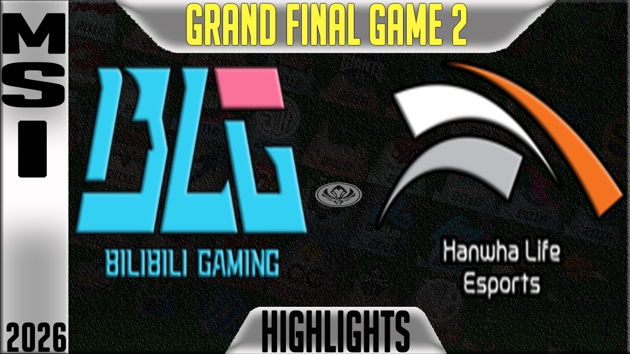 BLG vs HLE Highlights Game 2 | MSI Grand Final 2026 | Bilibili Gaming vs Hanwha Life Esports G2 background