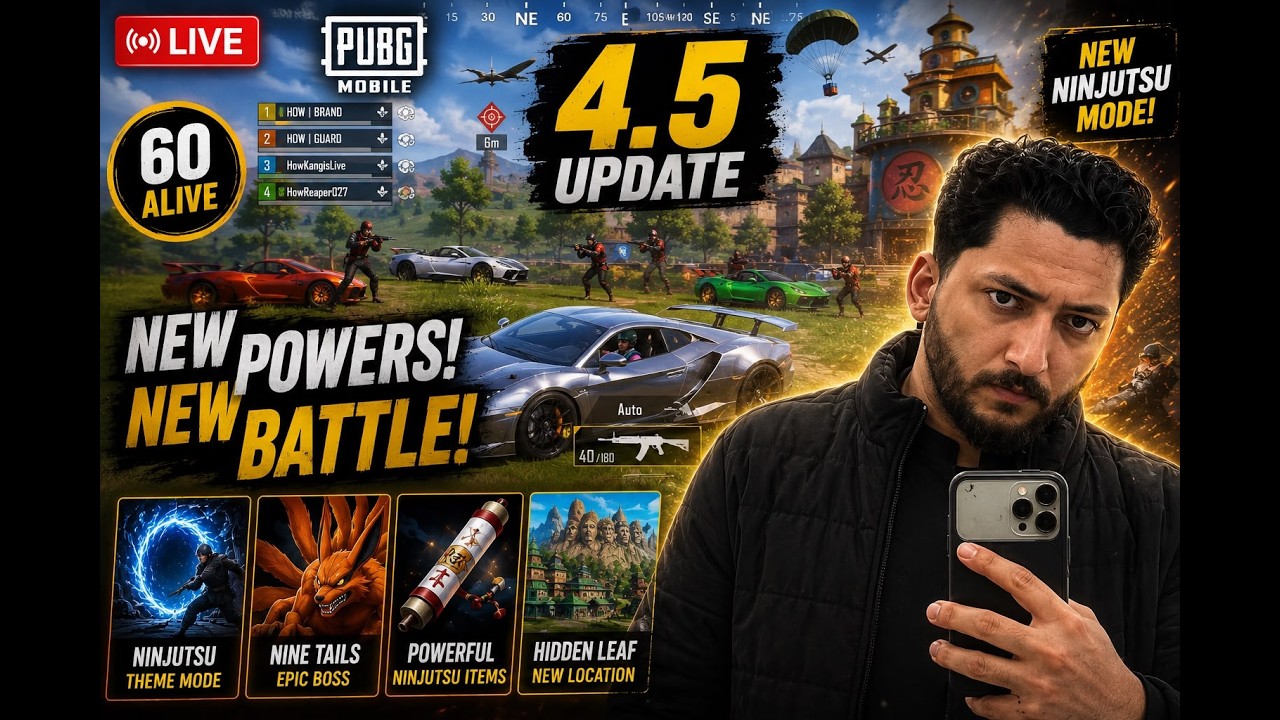 FIRST MATCH OF UPDATE 4.5 | KESI LAGI NEW UPDATE | PUBG MOBILE | HOW BRAND background