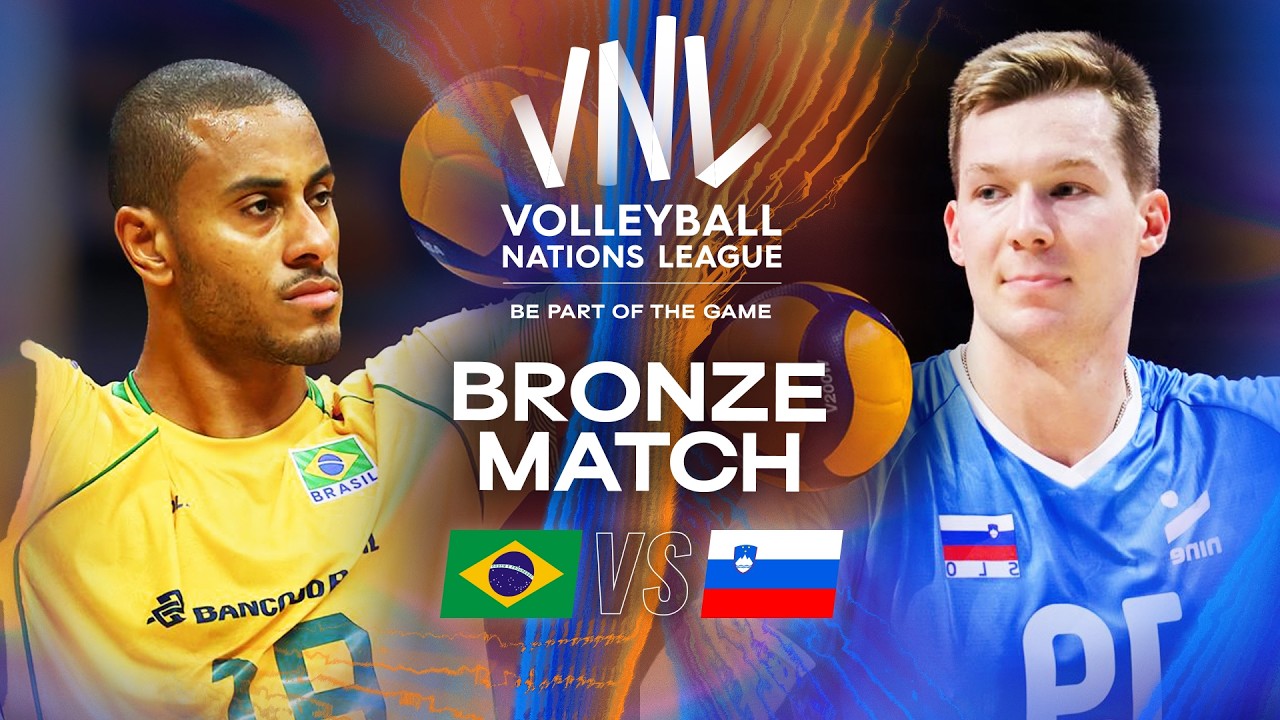 Bronze Match - Brazil ЁЯЗзЁЯЗ╖ vs. Slovenia ЁЯЗ╕ЁЯЗо | VNL 2025 - Full Match background