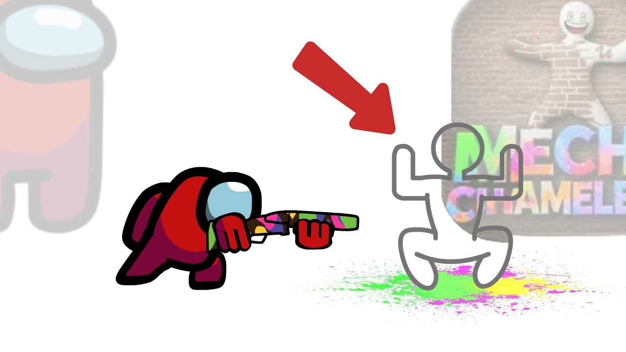 Mini Crewmate Kills Meccha Chameleon Characters👤 | Among Us background
