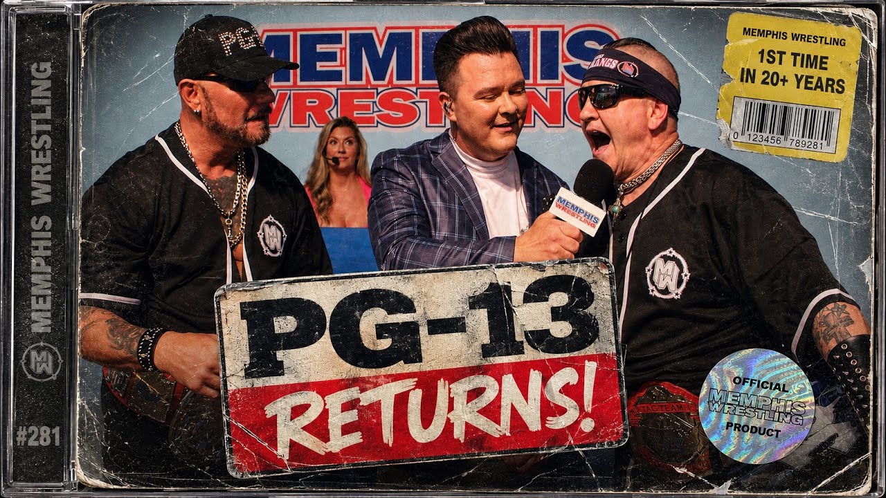 JC Ice & Wolfie D - PG-13 are back for the first time in 20+ years! | MEMPHIS WRESTLING background
