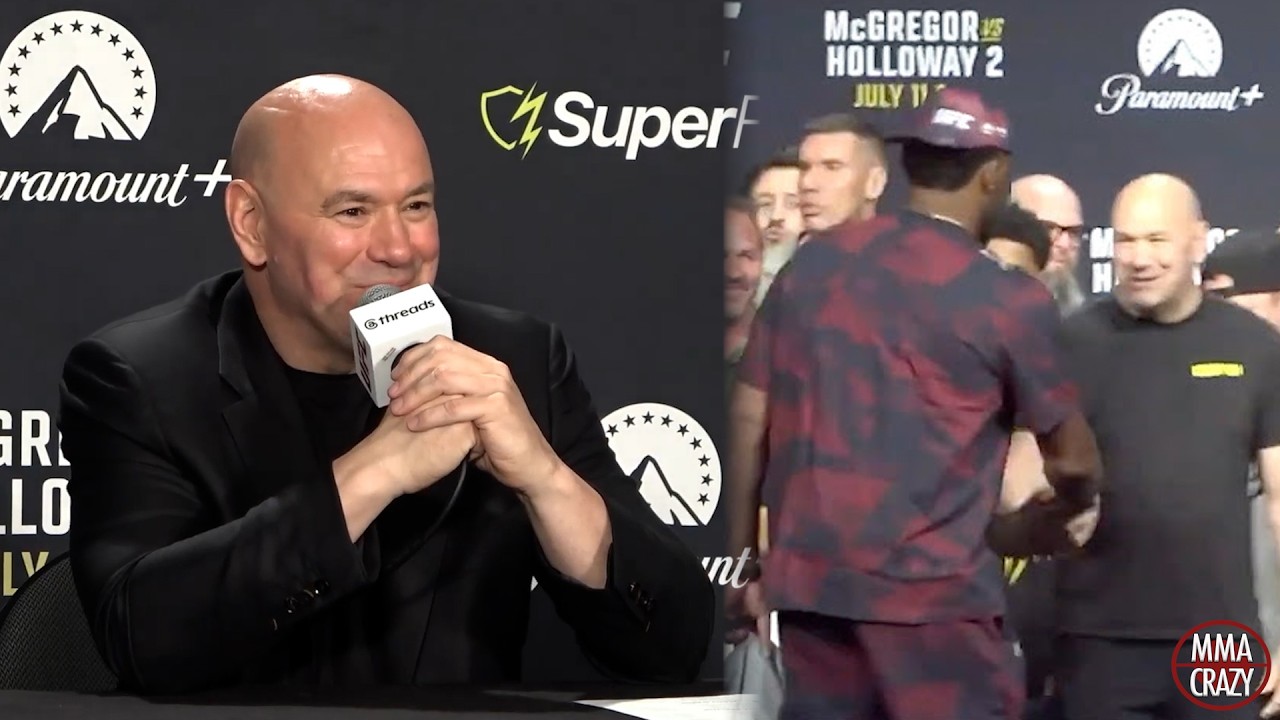 Dana White reveals Jon Jones interaction "He thinks I HATE HIM" background