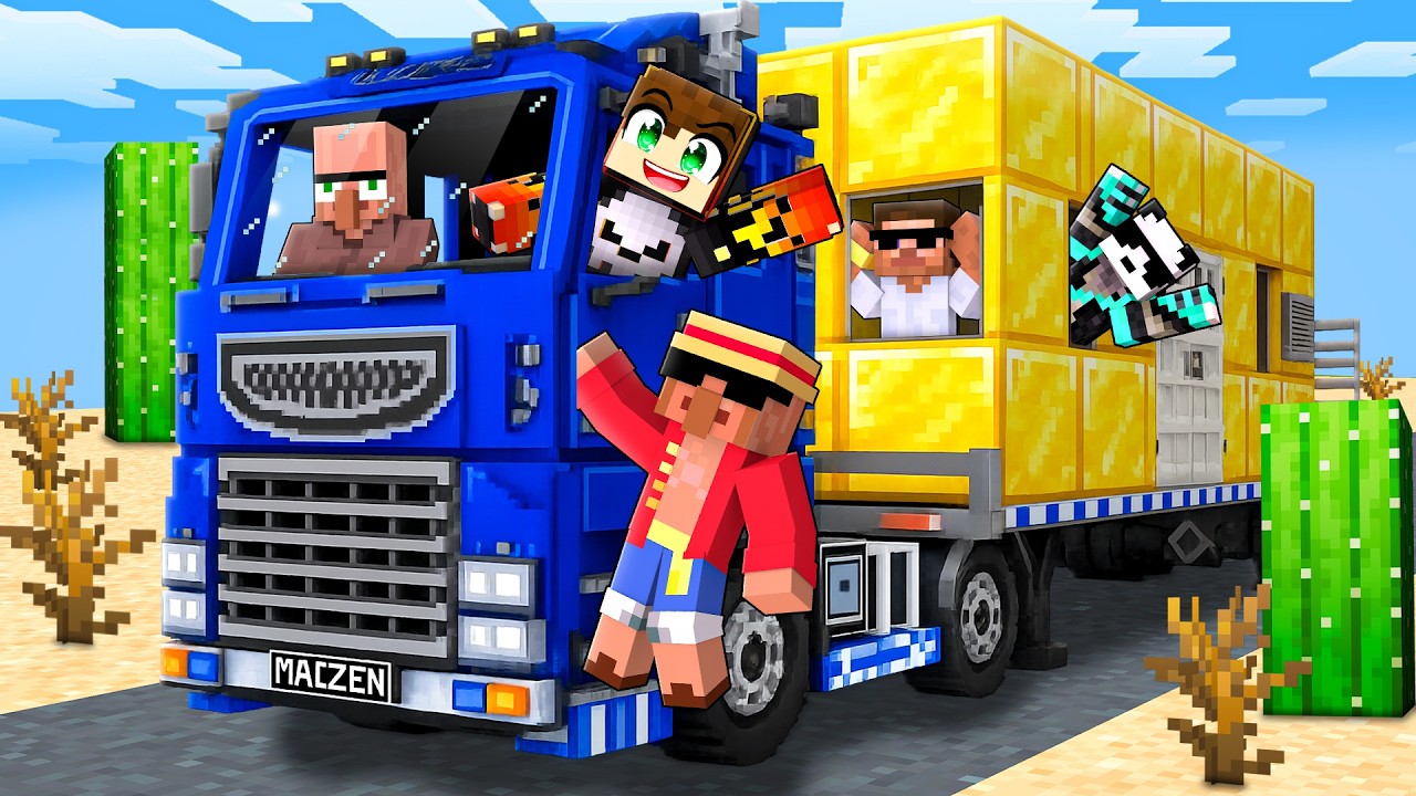 THE MOST CHAOTIC ROAD TRIP EVER IN MINECRAFT!! background