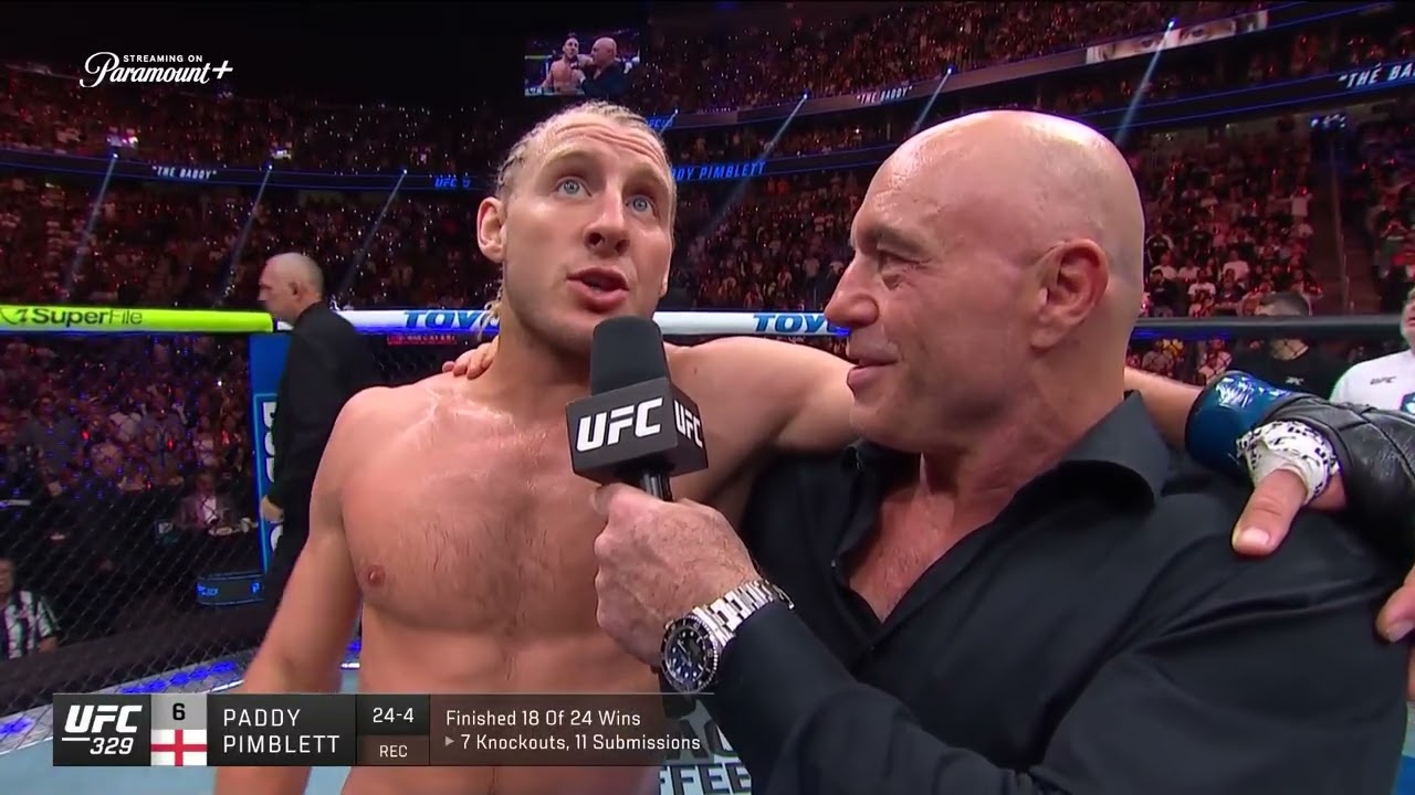 Paddy Pimblett's Octagon Interview | UFC 329 background