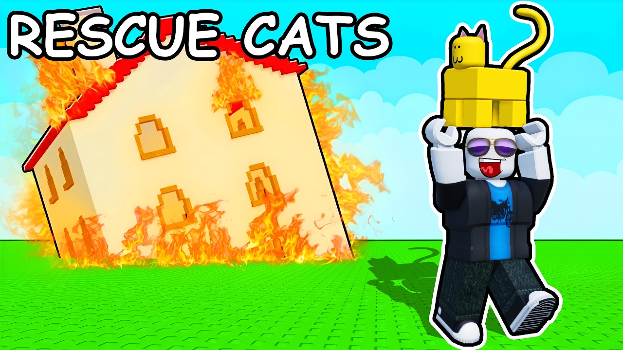 i must rescue SCARED CATS in Roblox... background