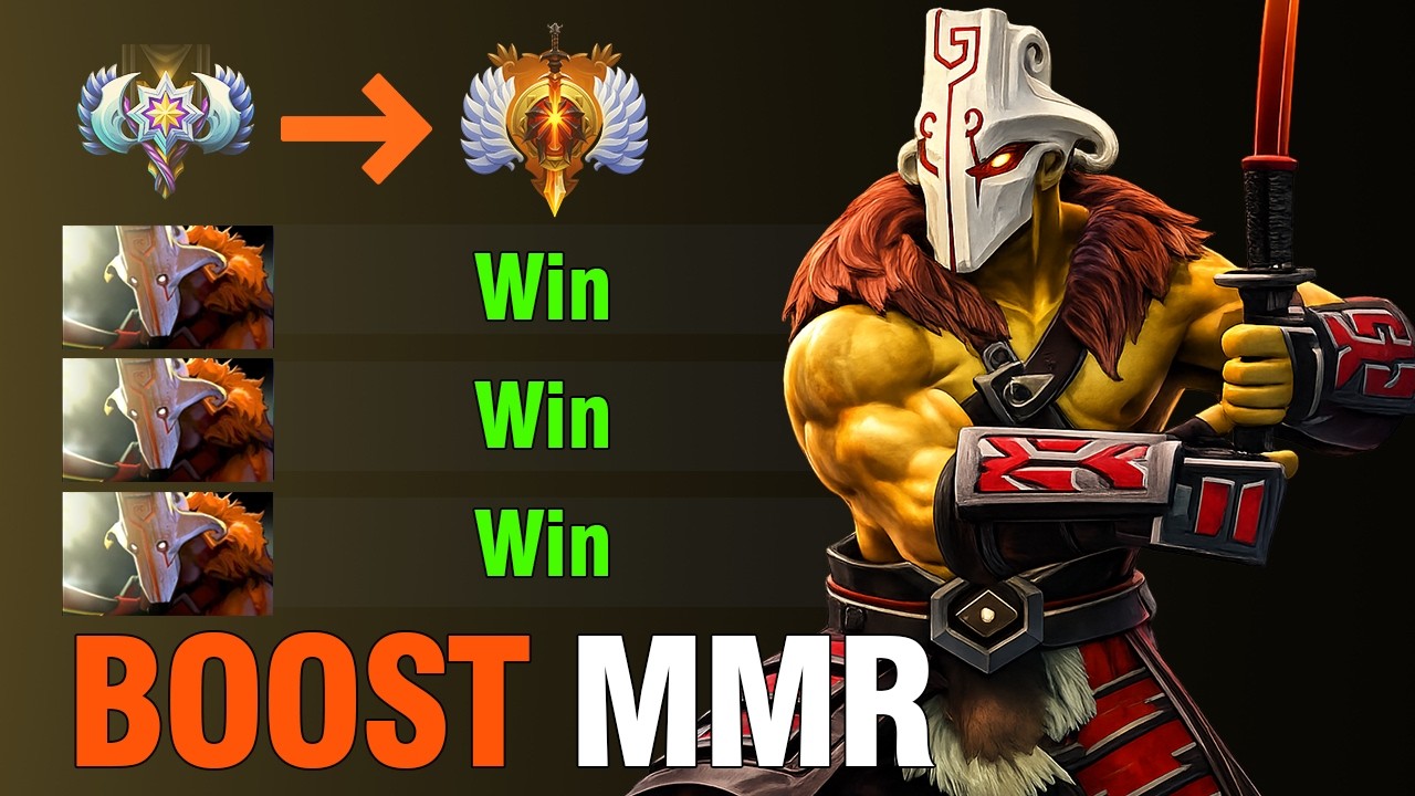 Immortal Juggernaut Carry to BOOST MMR! | Dota 2 Patch 7.41d Gameplay background