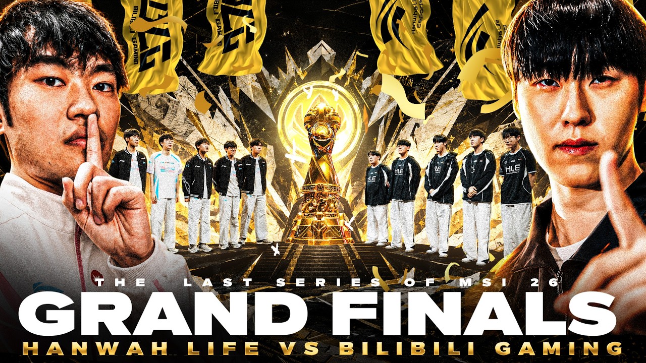THE LEGENDARY CLASH IN THE FINALS - BLG VS HLE - CAN THE GOLDEN ROAD CONTINUE - MSI 2026 background