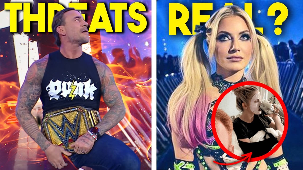 CM PUNK GETS DEATH THREATS...NEW WWE POLICY IS BS...ALEXA BLISS INJURY REAL!?...Wrestling News background