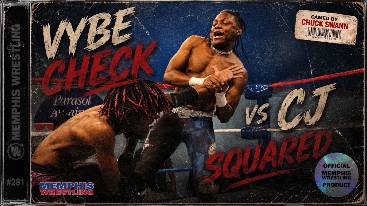 Vybe Check vs CJ Squared | MEMPHIS WRESTLING background