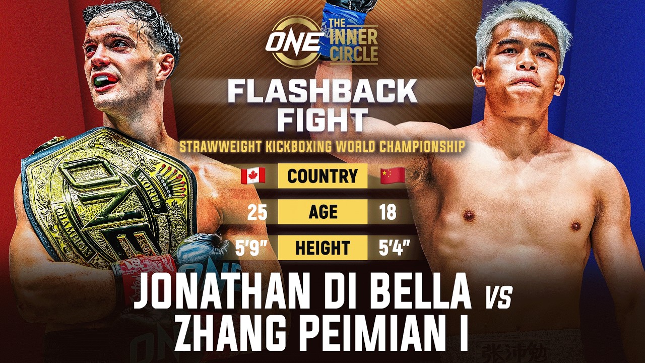 When Two Speed Demons Collide ⚡ Jonathan Di Bella vs. Zhang Peimian I | Kickboxing Full Fight background