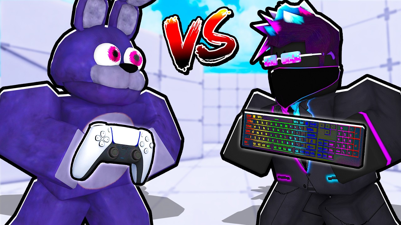 KEYBOARD PRO vs CONTROLLER PRO in Roblox Rivals! background